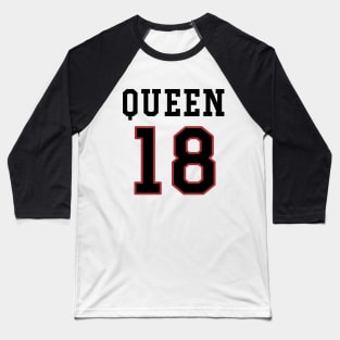 18th Birthday Gift Slab Queen 18 Baseball T-Shirt